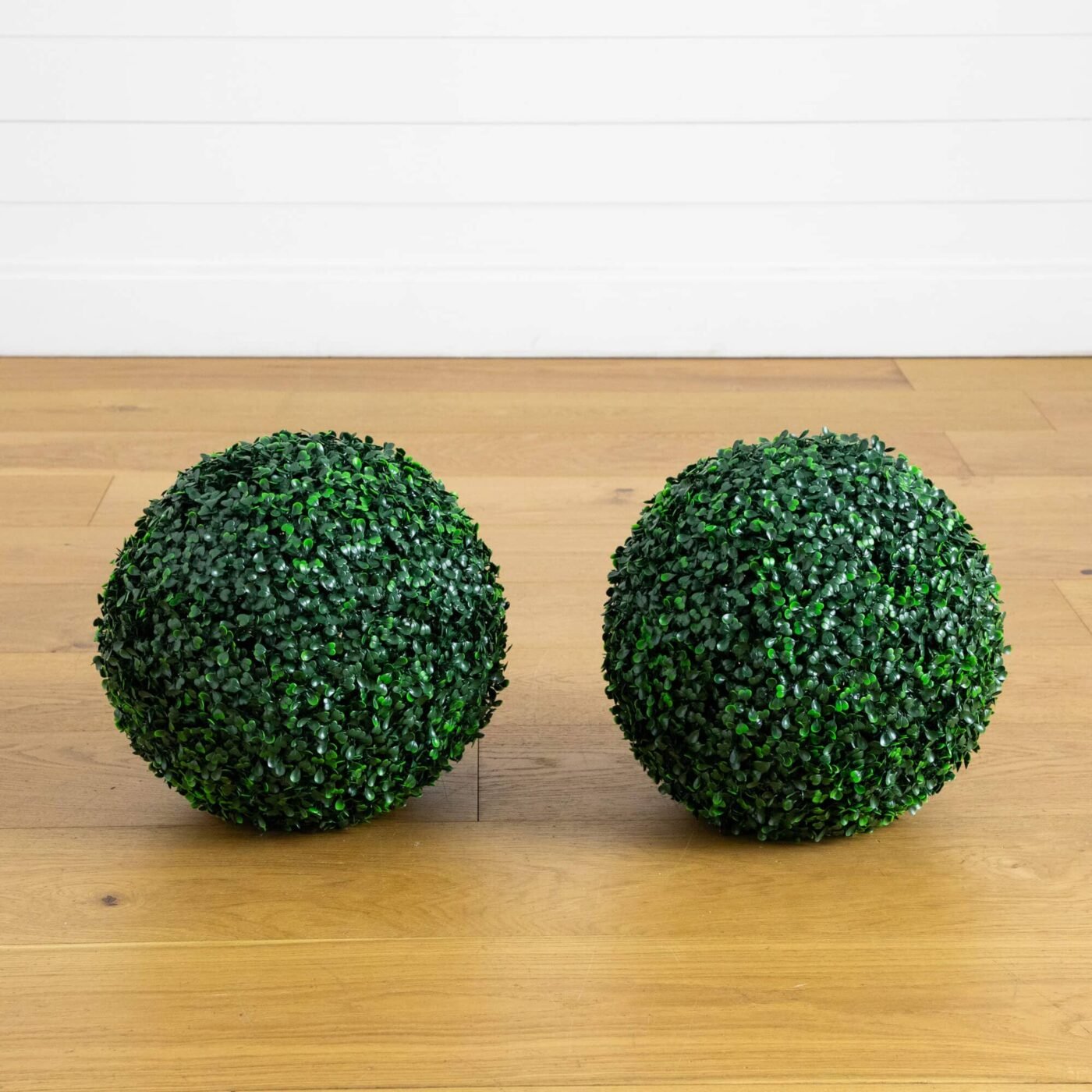 12" UV Resistant Artificial Boxwood Ball (Indoor/Outdoor) - Set of 2