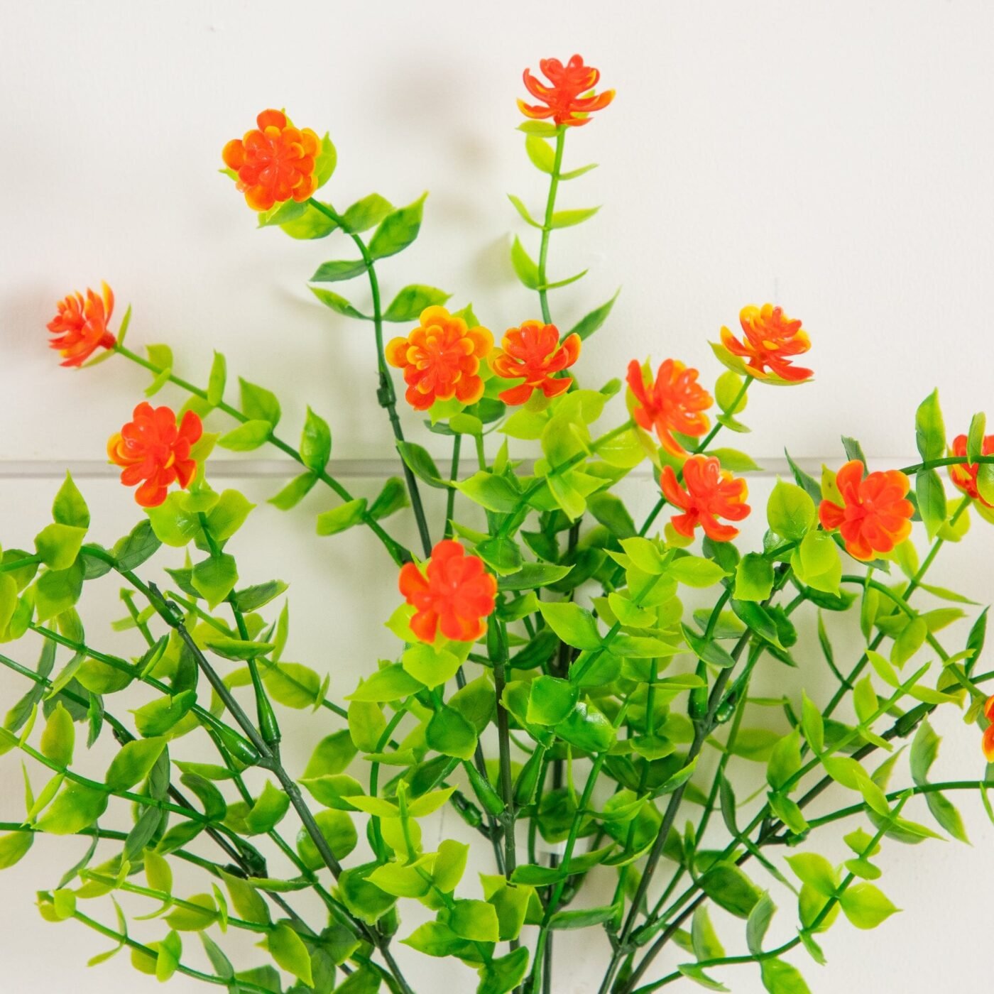 13" UV Resistant Artificial Flowering Mini Rose Bush (Indoor/Outdoor) - Set of 12