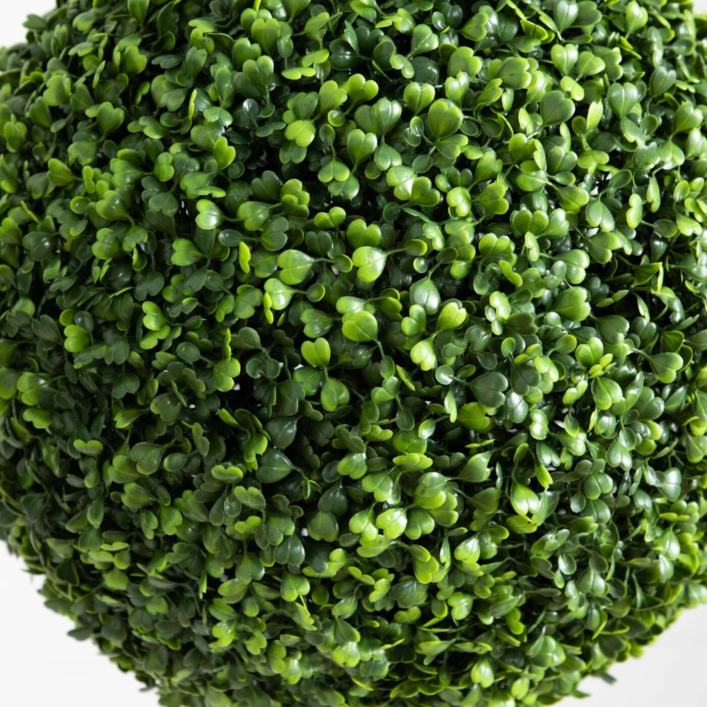 14" Artificial Boxwood Ball Topiary with Integrated Ground Stake UV Resistant - Set of 2