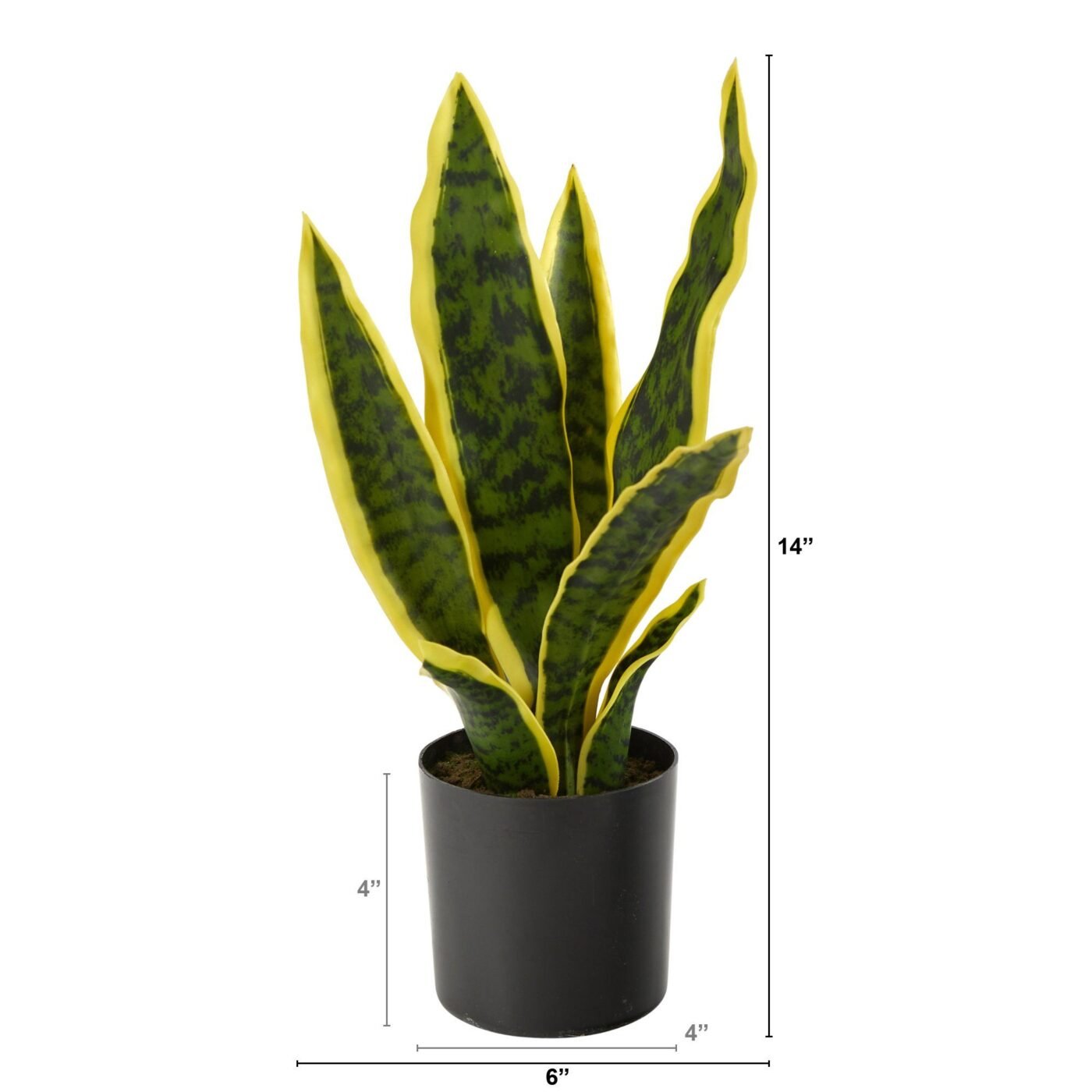 14" Sansevieria Artificial Plant