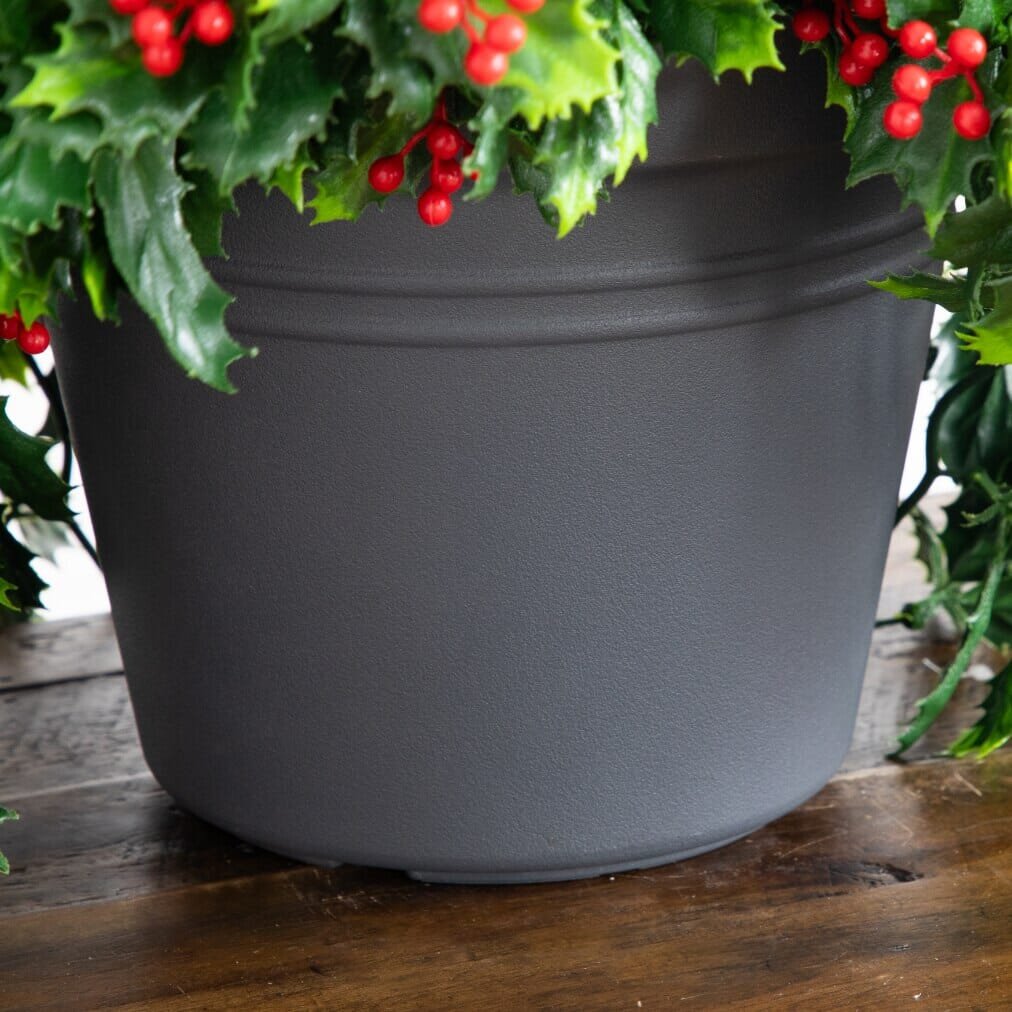 16" UV Resistant Artificial Holly Berry Christmas Plant (Indoor/Outdoor)