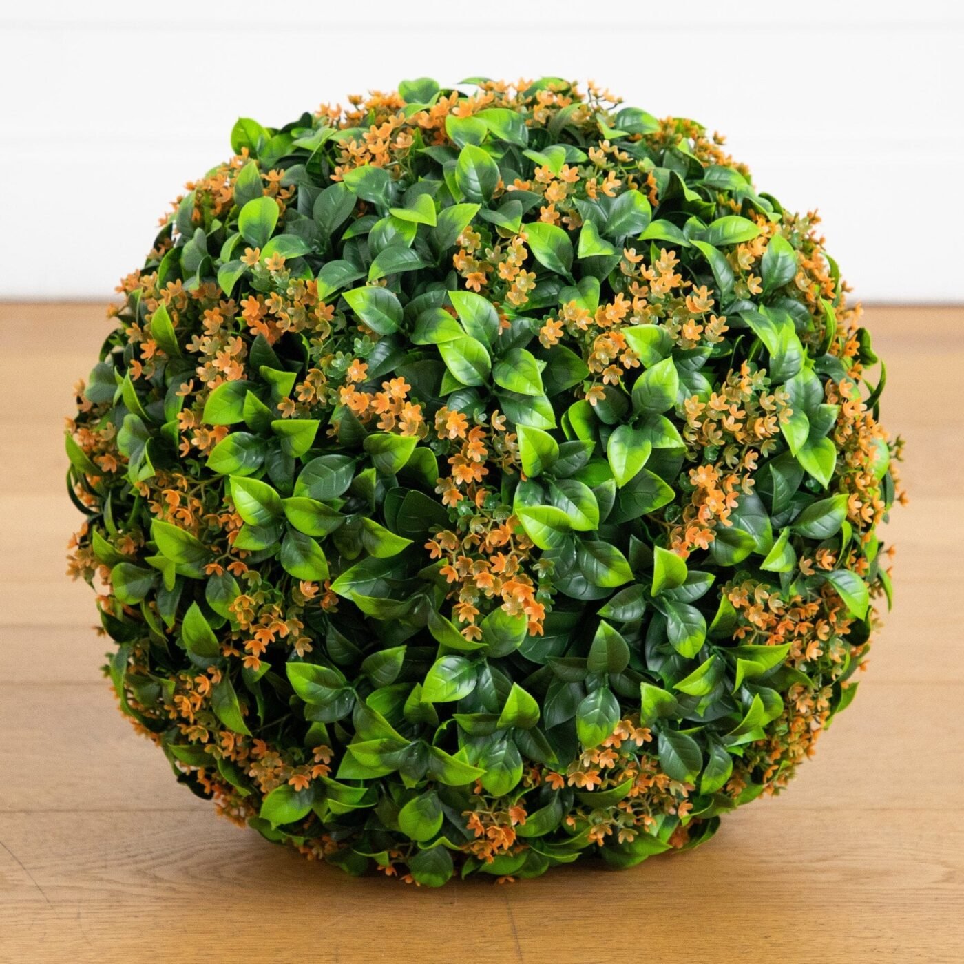 14" UV Resistant Artificial Flowering Boxwood Ball (Indoor/Outdoor)
