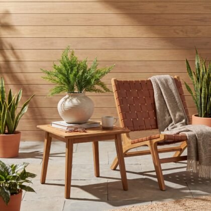 15" UV Resistant Artificial Cedar Bush (Indoor/Outdoor) - Set of 4