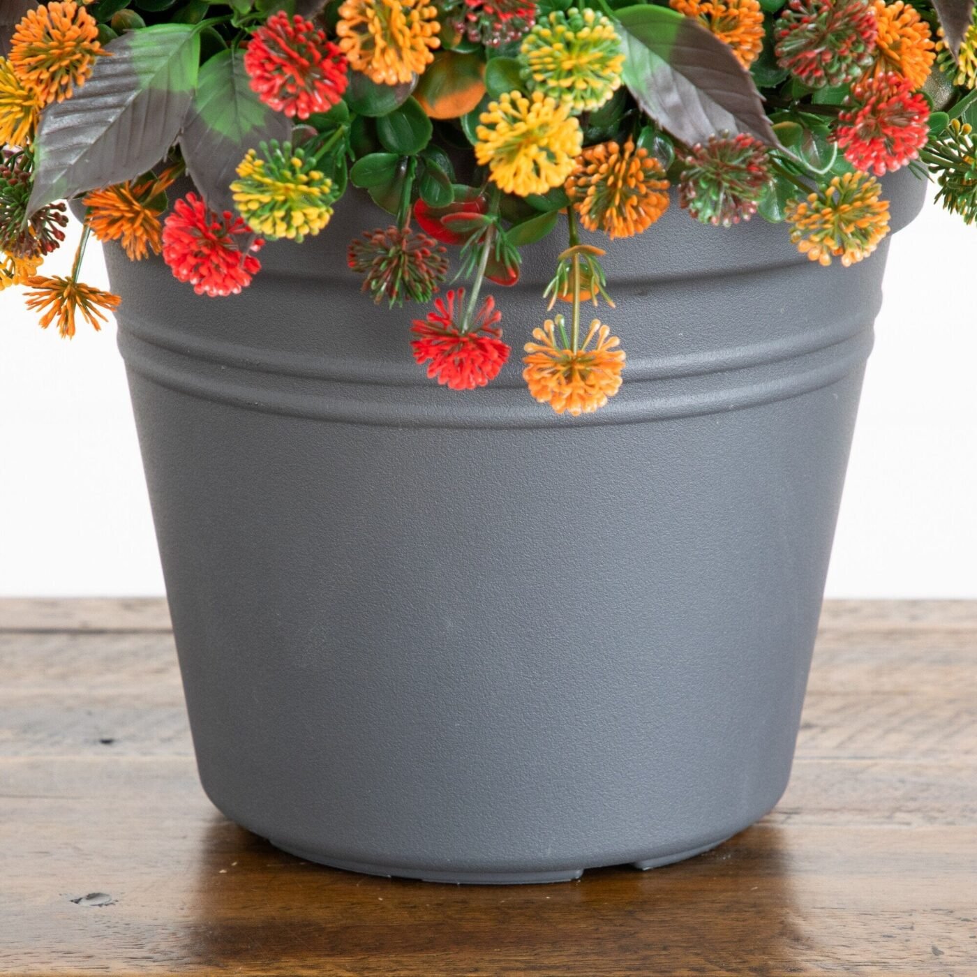 16" UV Resistant Autumn Artificial Mixed Fall Mum Plant in Pot (Indoor/Outdoor)