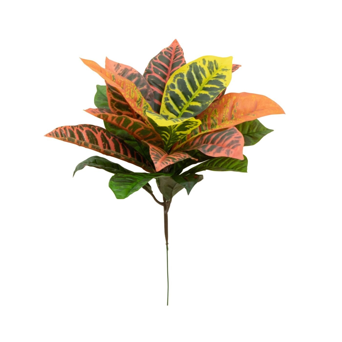 17" Garden Croton Artificial Plant (Real Touch) (Set of 6)