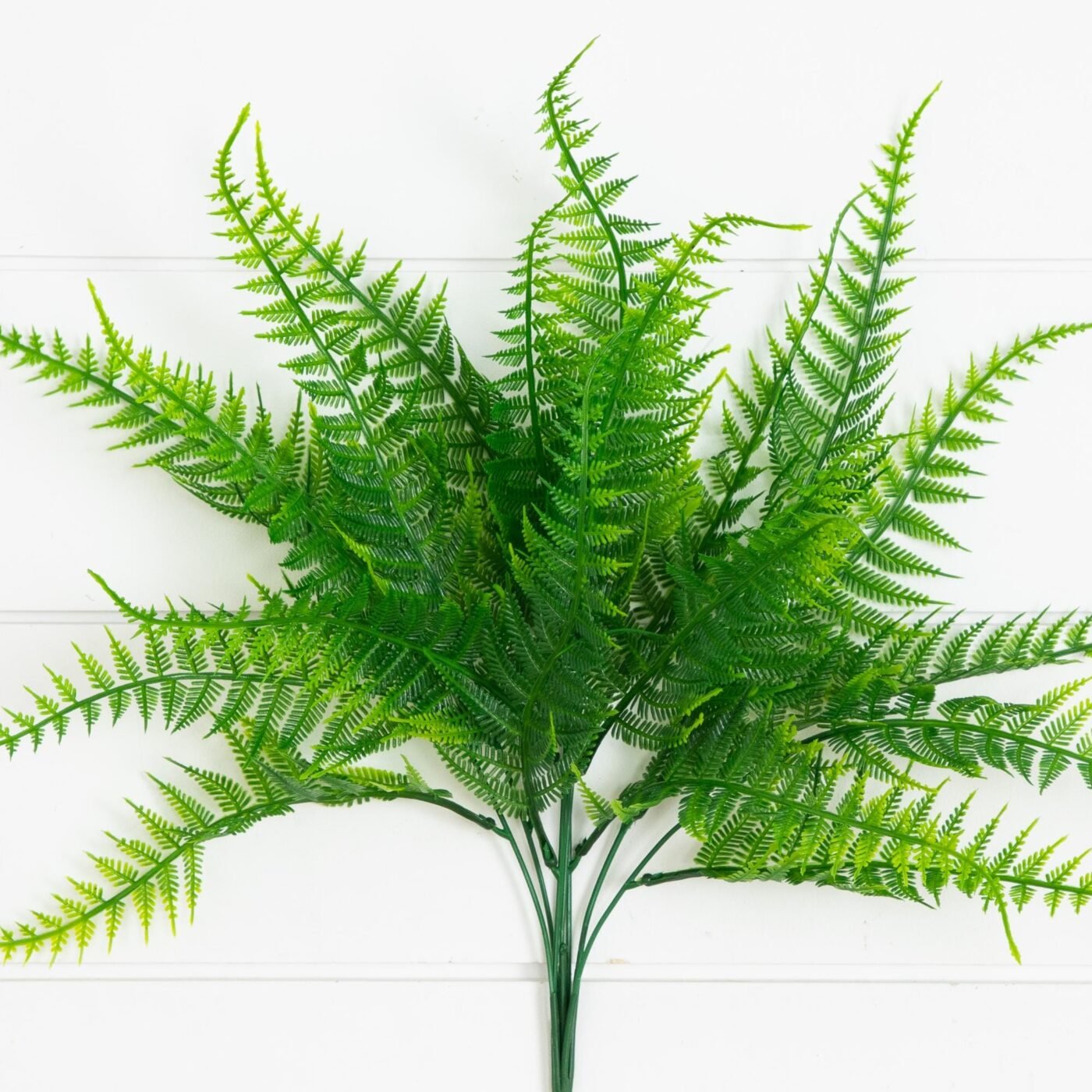 17" UV Resistant Artificial Fern Bush (Indoor/Outdoor) - Set of 6