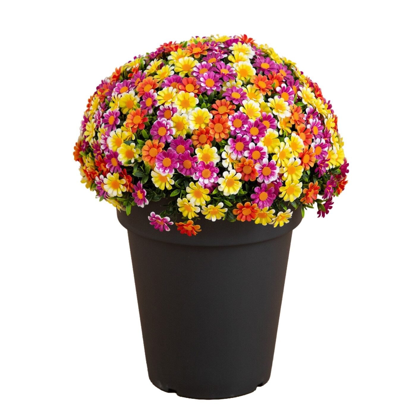 18" UV Resistant Artificial Mixed Daisy Plant (Indoor/Outdoor)