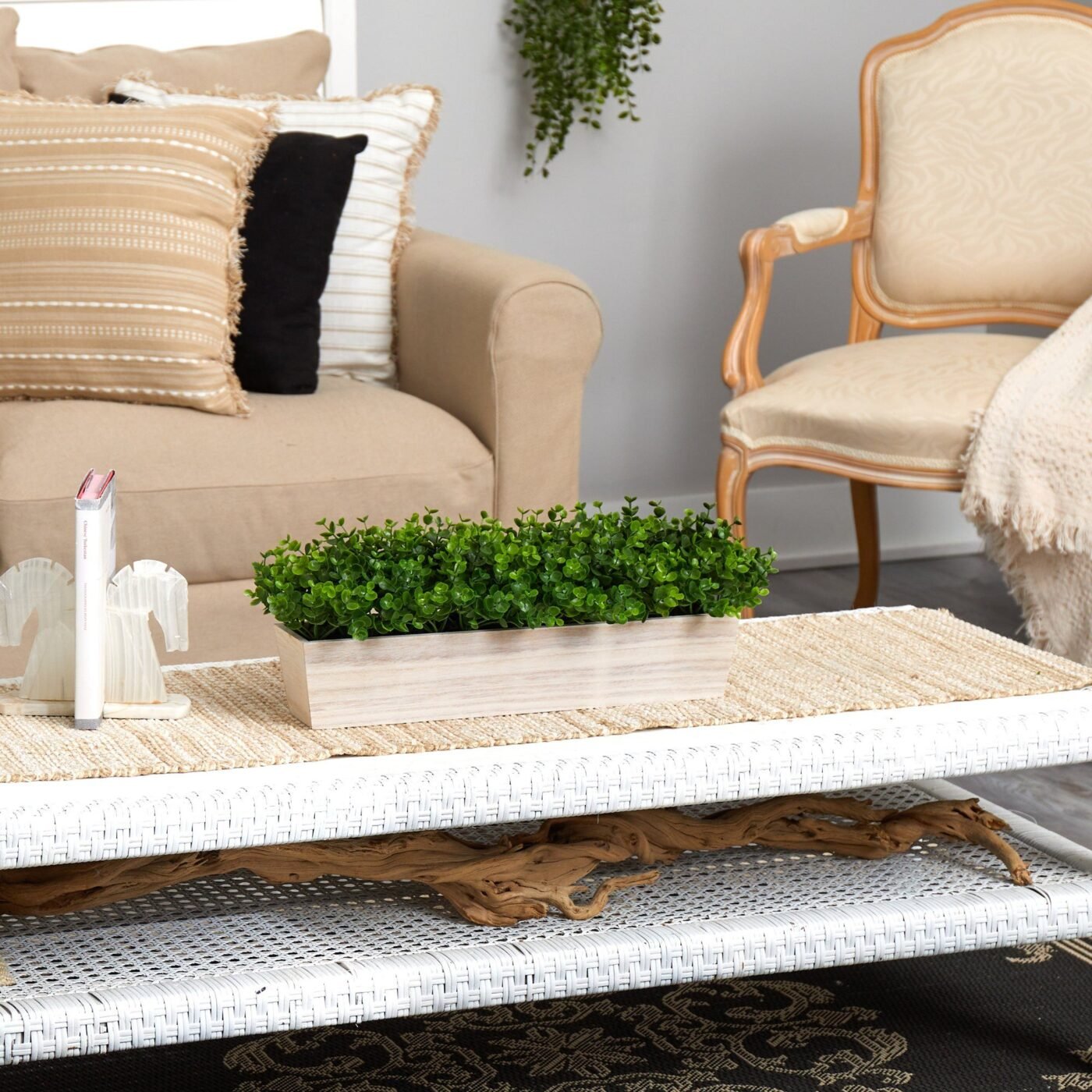 19" Eucalyptus Artificial Plant in Decorative Planter