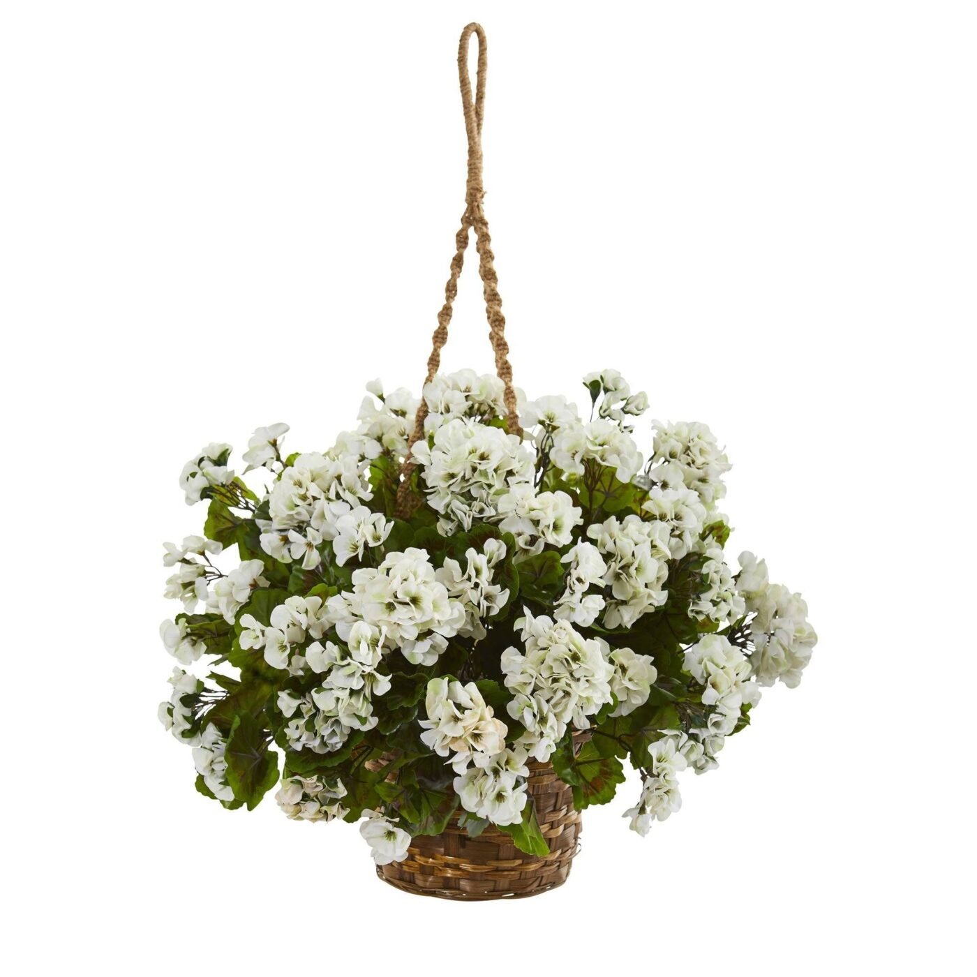 19" Geranium Hanging Basket UV Resistant (Indoor/Outdoor)