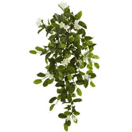19" Mixed Stephanotis & Ivy Hanging Artificial Plant (Set of 4)