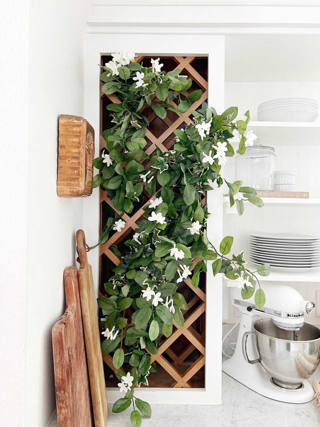 19" Mixed Stephanotis & Ivy Hanging Artificial Plant (Set of 4)