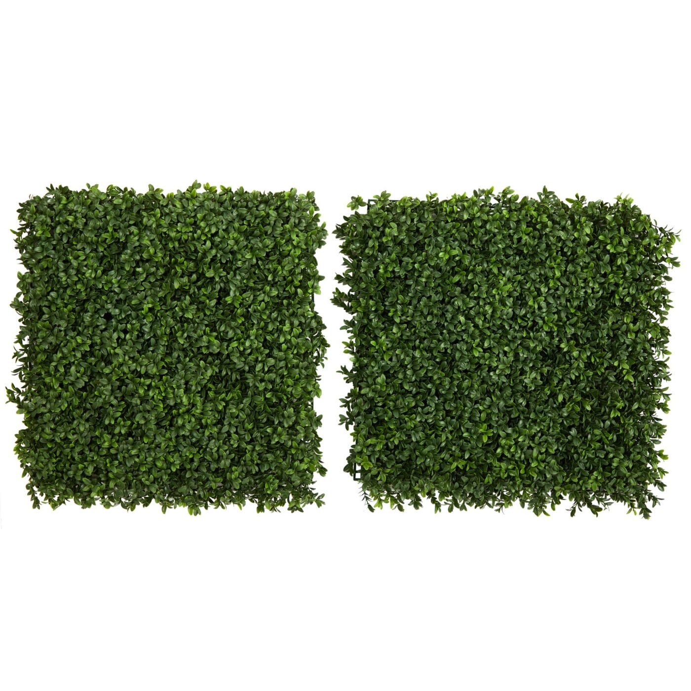 20" Boxwood Artificial Wall Mat (Indoor/Outdoor) (Set of 2)