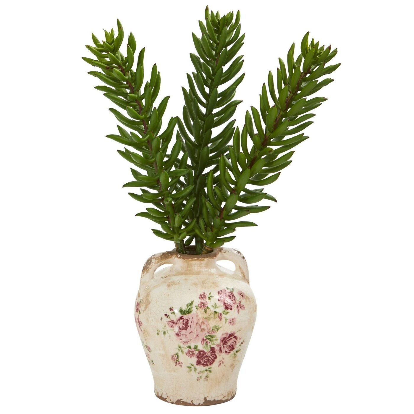 20" Succulent Artificial Plant in Floral Jar