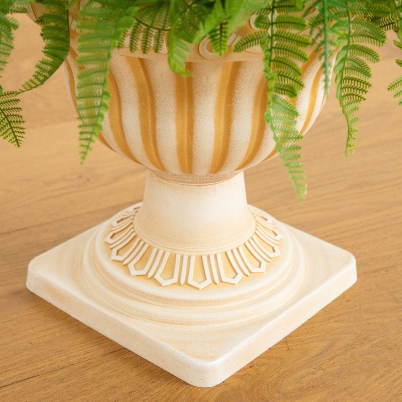 22" UV Resistant Artificial Fern in Decorative Urn Planter (Indoor/Outdoor)