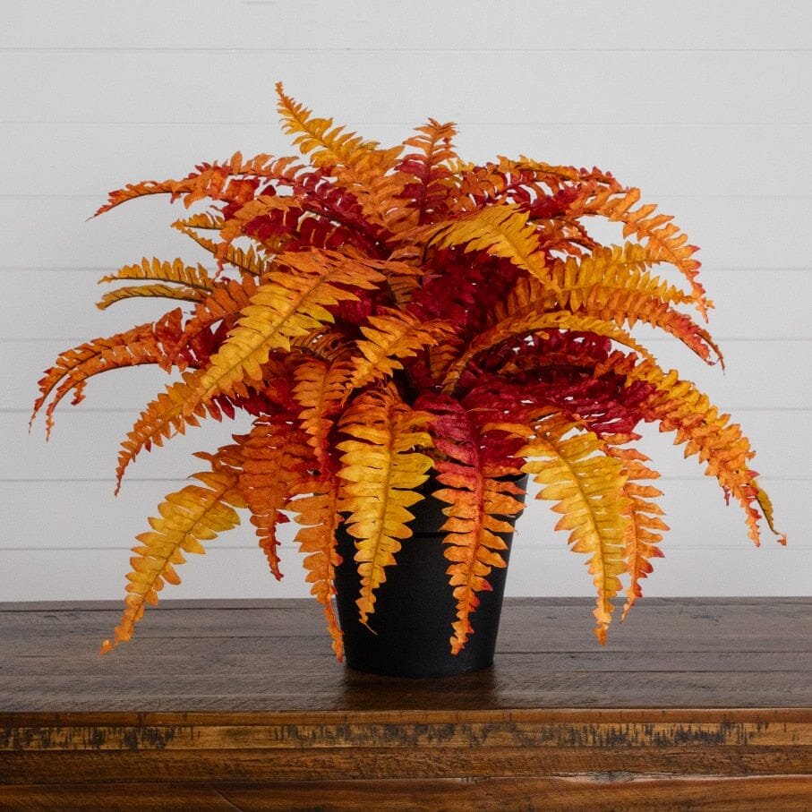 24" Autumn Artificial Fall Boston Fern Plant