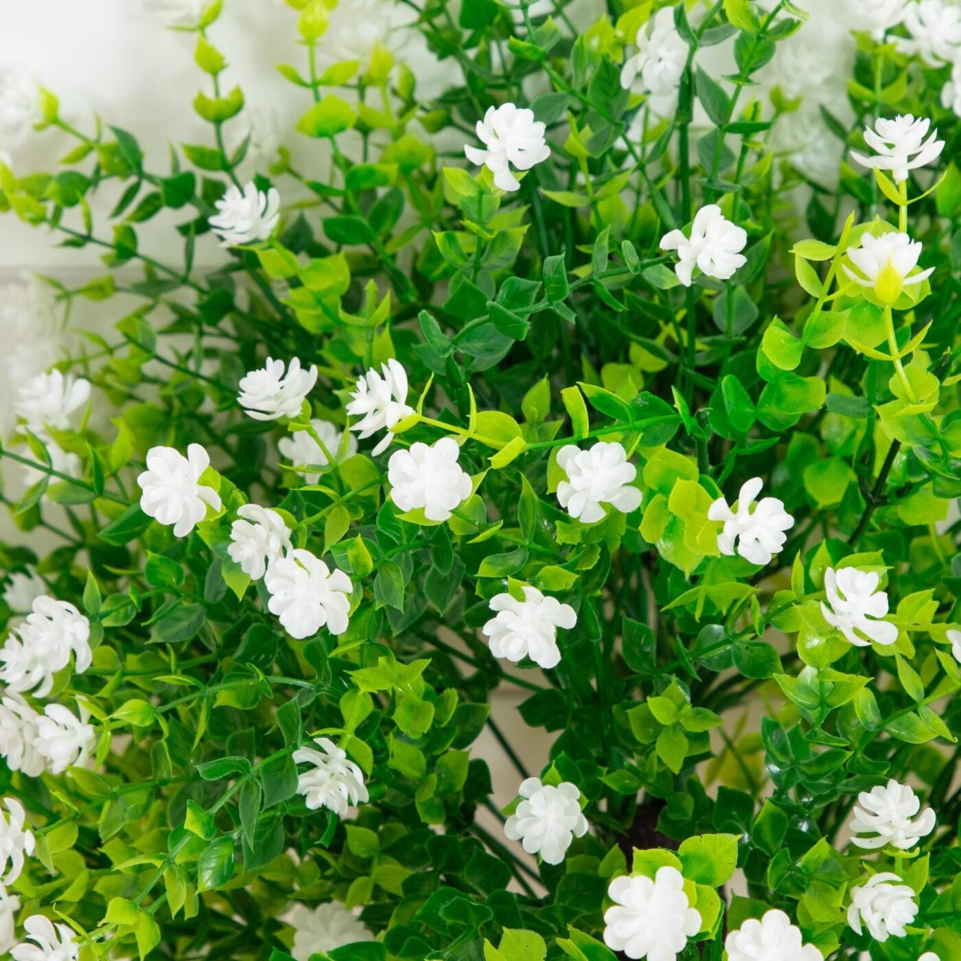 26" UV Resistant Artificial Flowering Rose Bush with Integrated Ground Stake (Indoor/Outdoor) - Set of 2