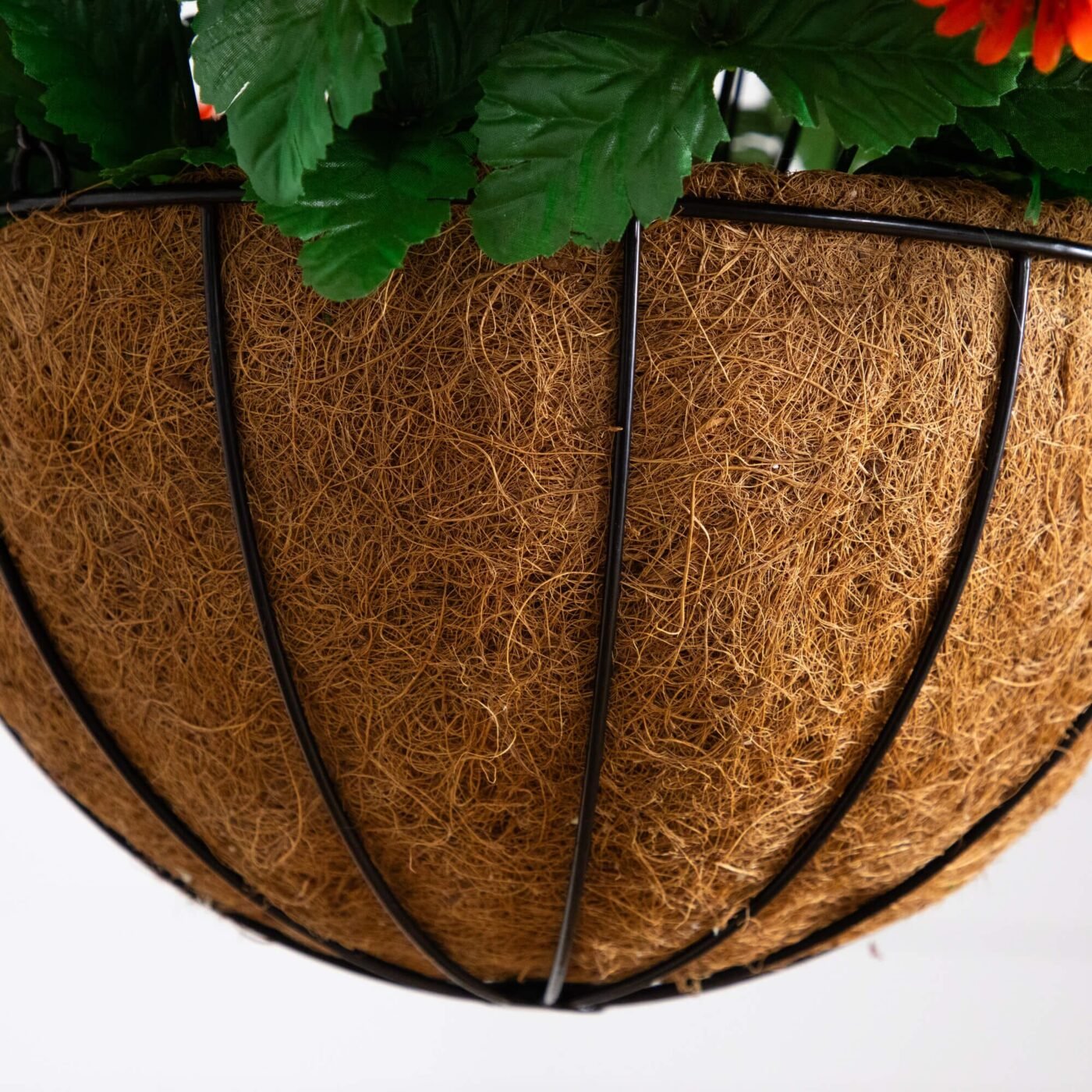 24" UV Resistant Artificial Chrysanthemum Hanging Basket (Indoor/Outdoor)