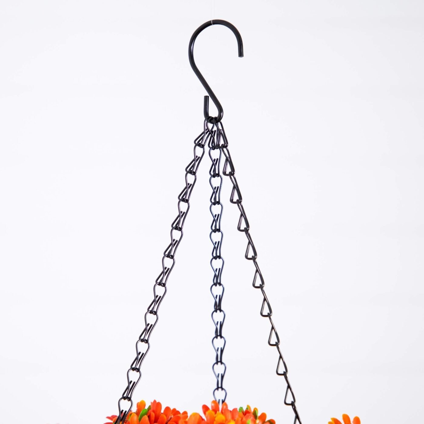 24" UV Resistant Artificial Chrysanthemum Hanging Basket (Indoor/Outdoor)