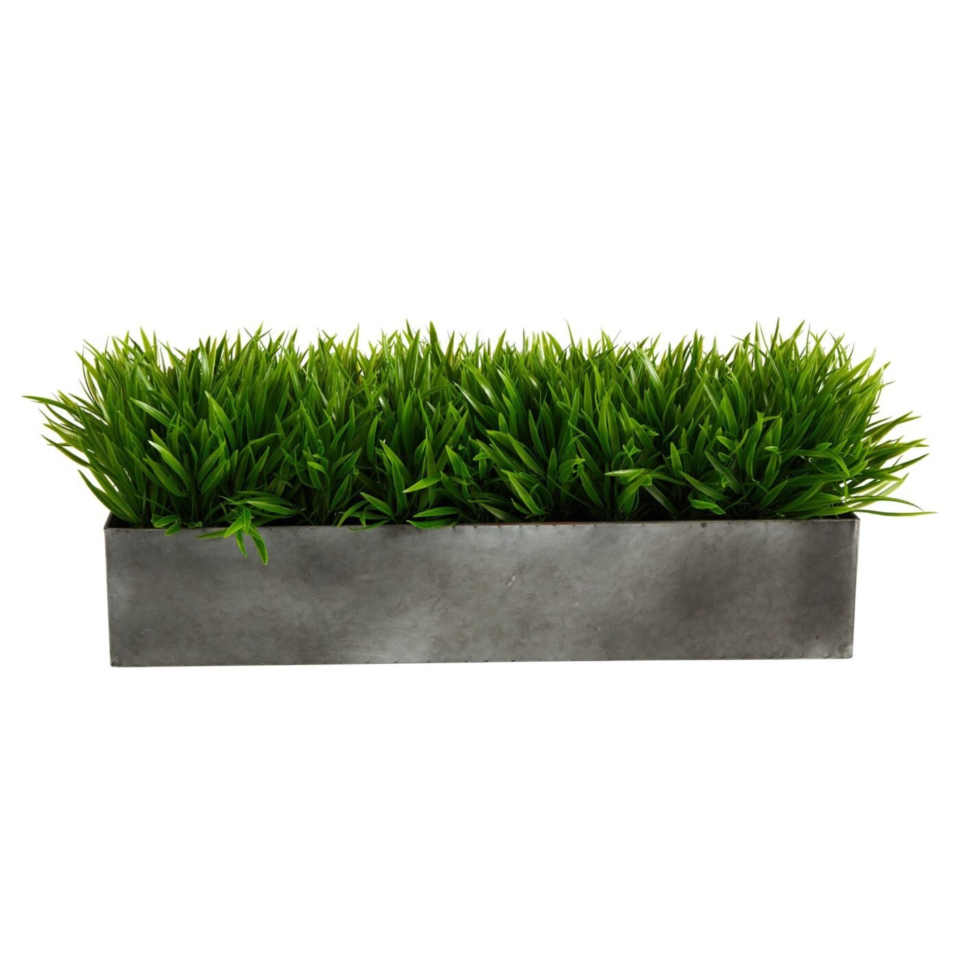 25" Wild Grass Artificial Plant in Metal Planter