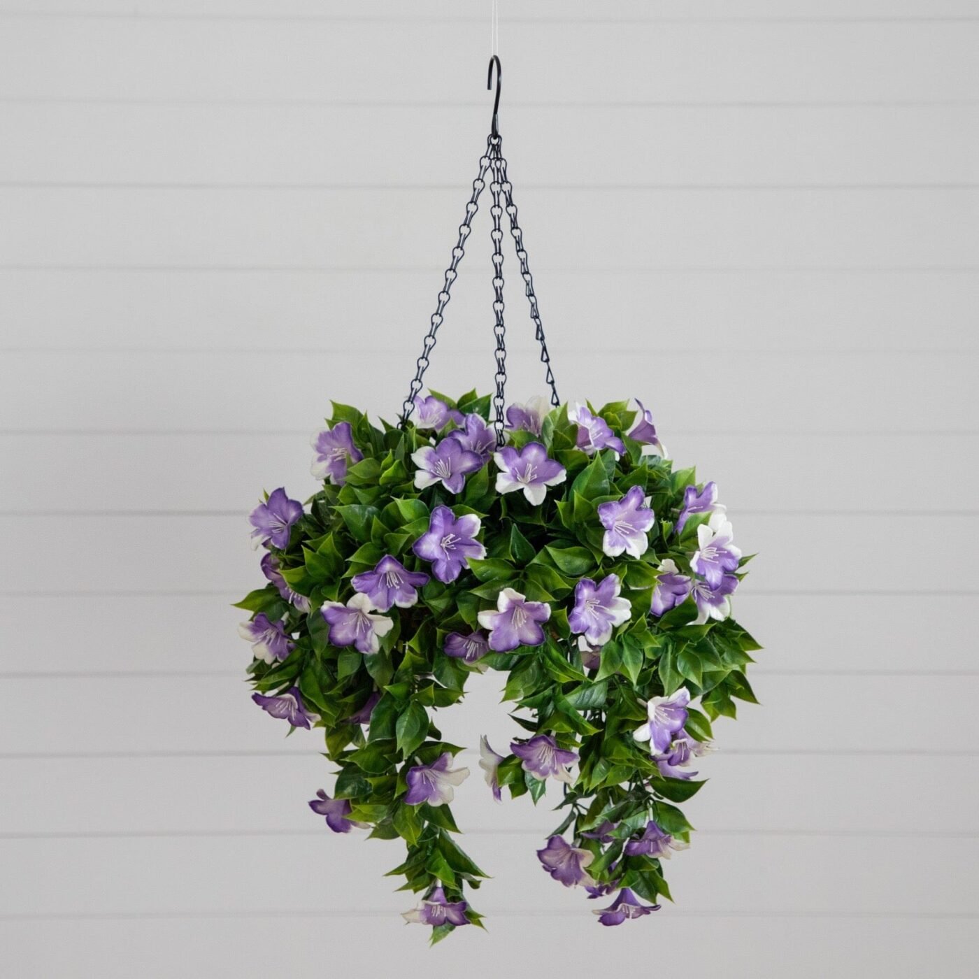 27" UV Resistant Artificial Azalea Hanging Basket (Indoor/Outdoor)