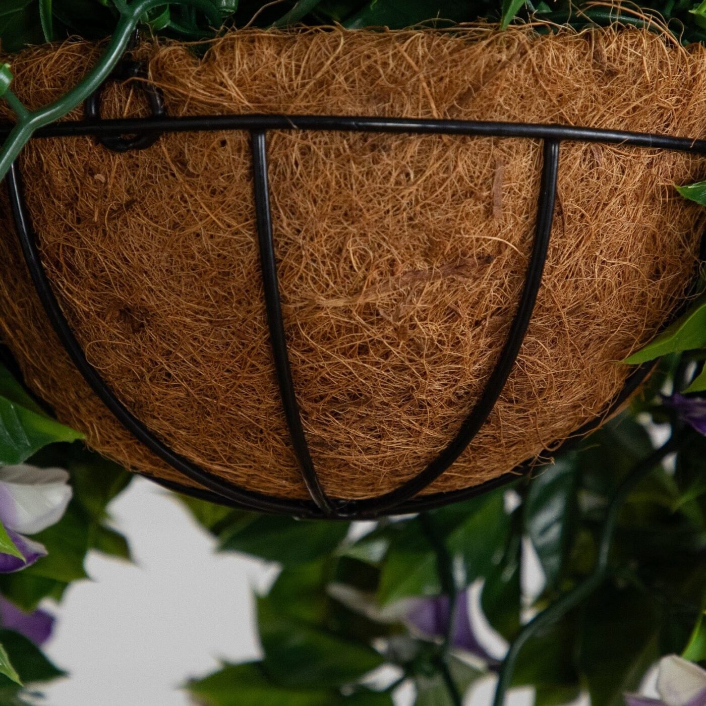 27" UV Resistant Artificial Azalea Hanging Basket (Indoor/Outdoor)
