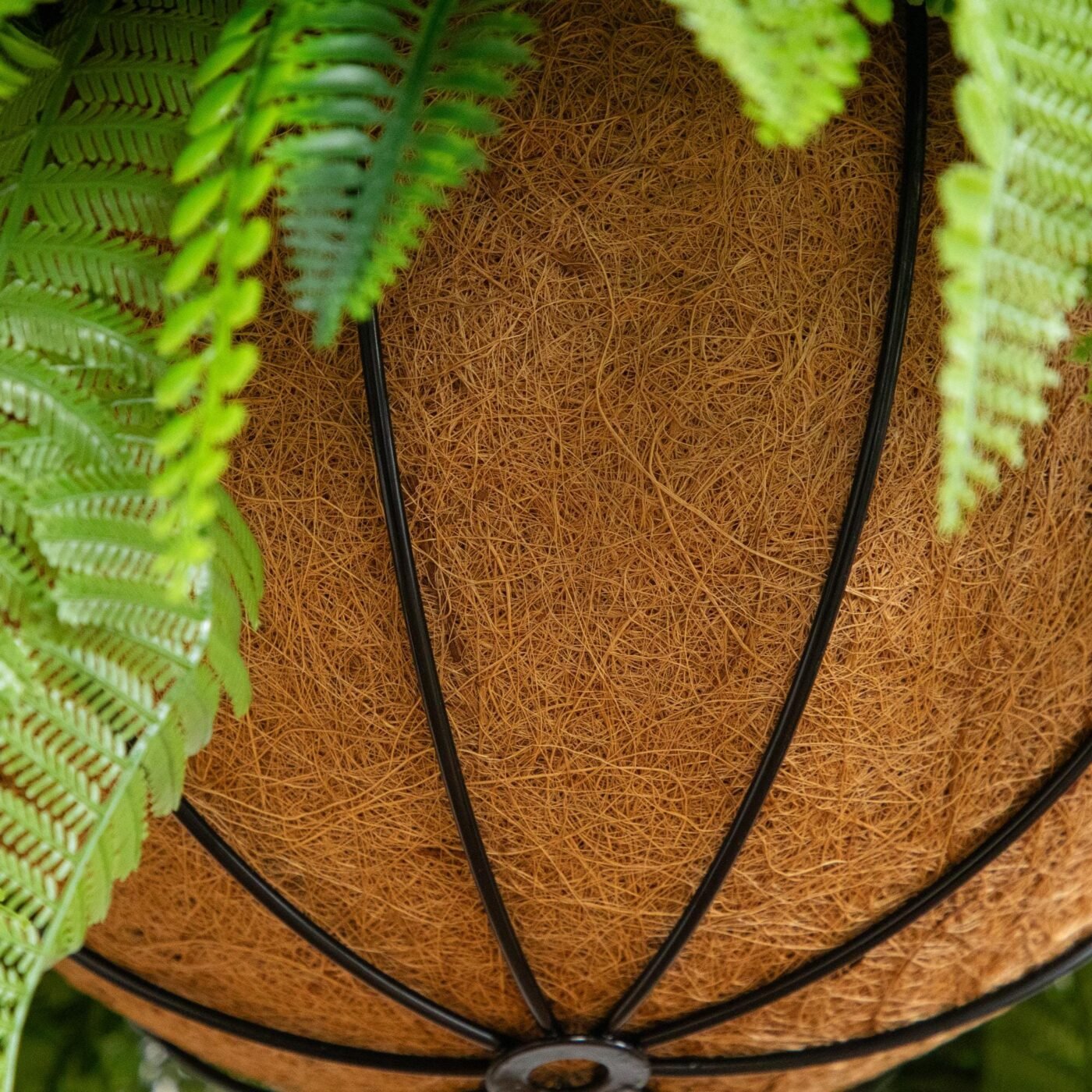 20" UV Resistant Artificial Mixed Fern Hanging Basket (Indoor/Outdoor)