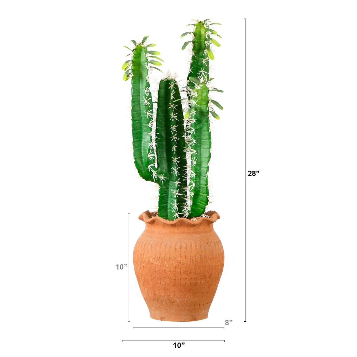 28" Artificial Cactus in Terracotta Planter