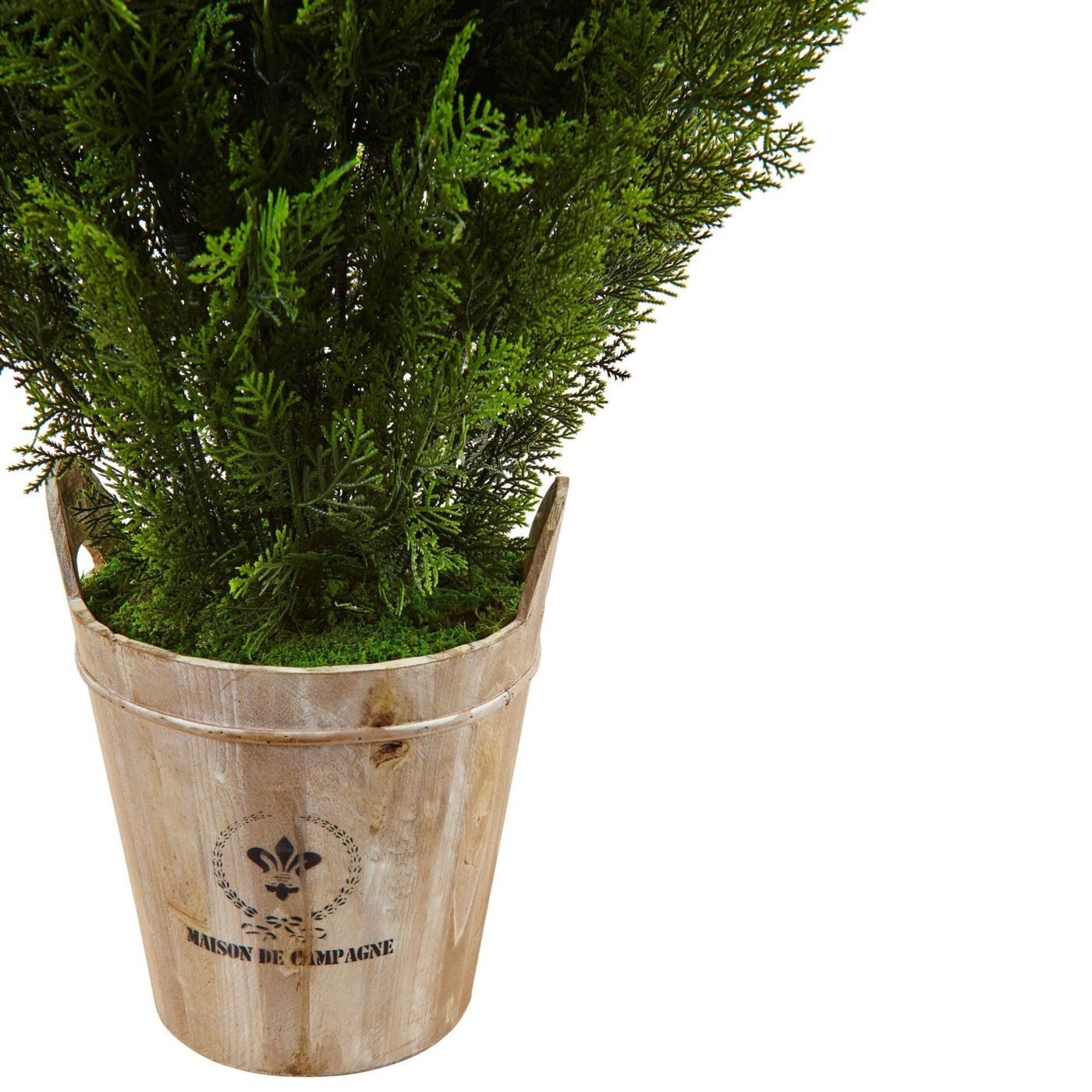 3' Cedar in Barrel Planter (Indoor/Outdoor)