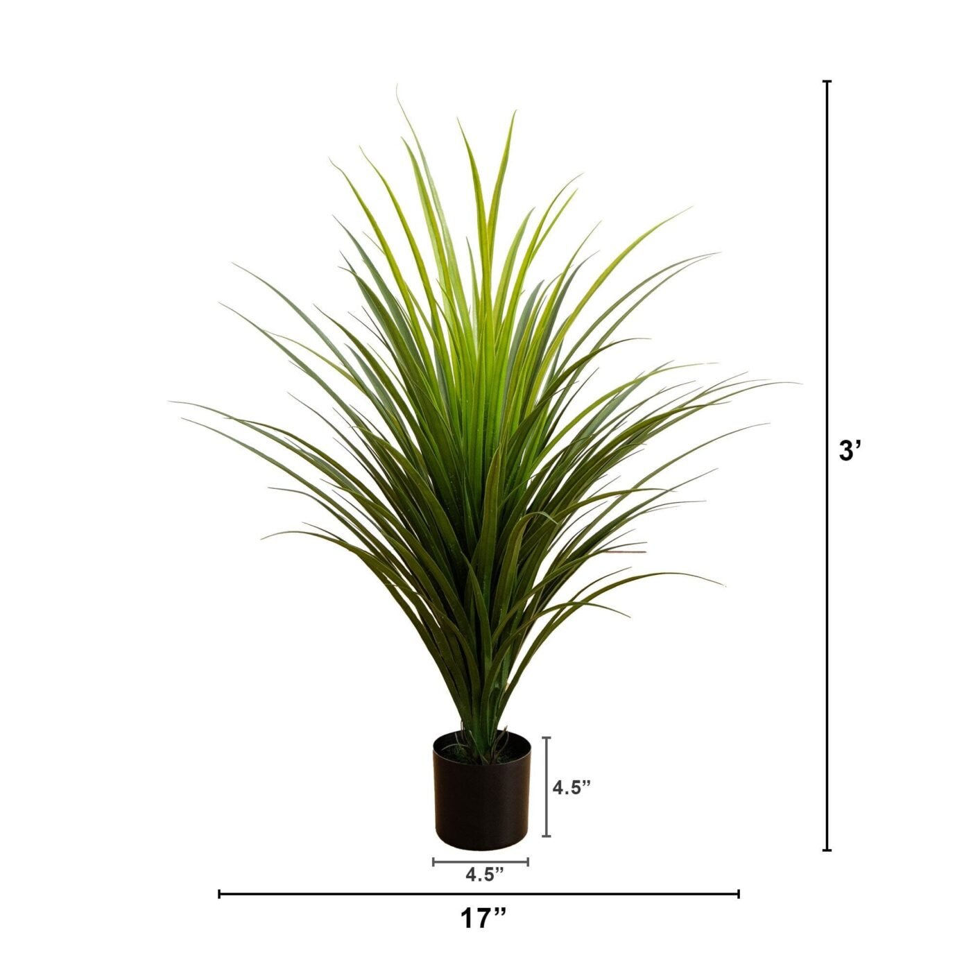 3' UV Resistant Artificial Grass Plant (Indoor/Outdoor)