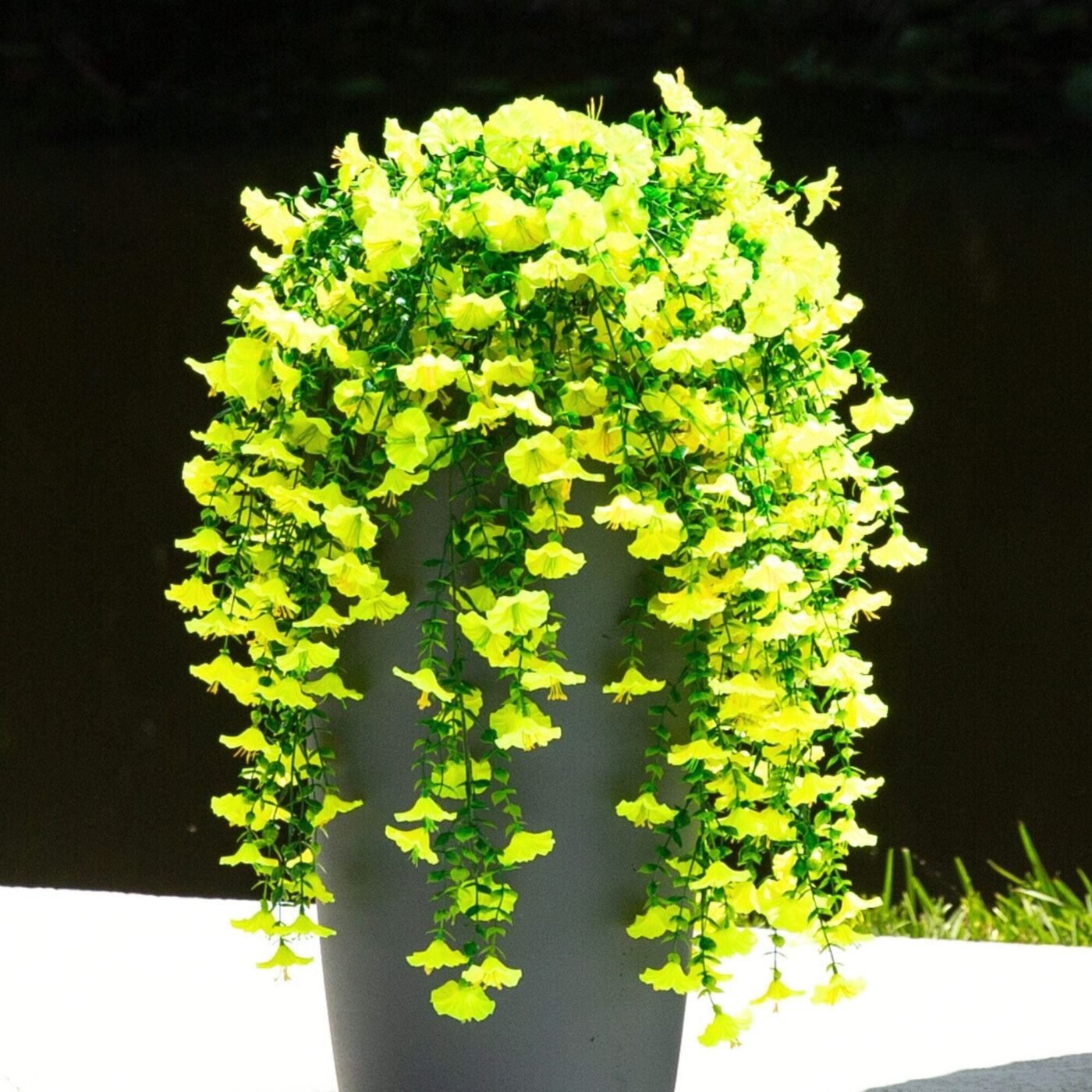 30" UV Resistant Artificial Morning Glory Hanging Plant (Indoor/Outdoor) - Set of 6