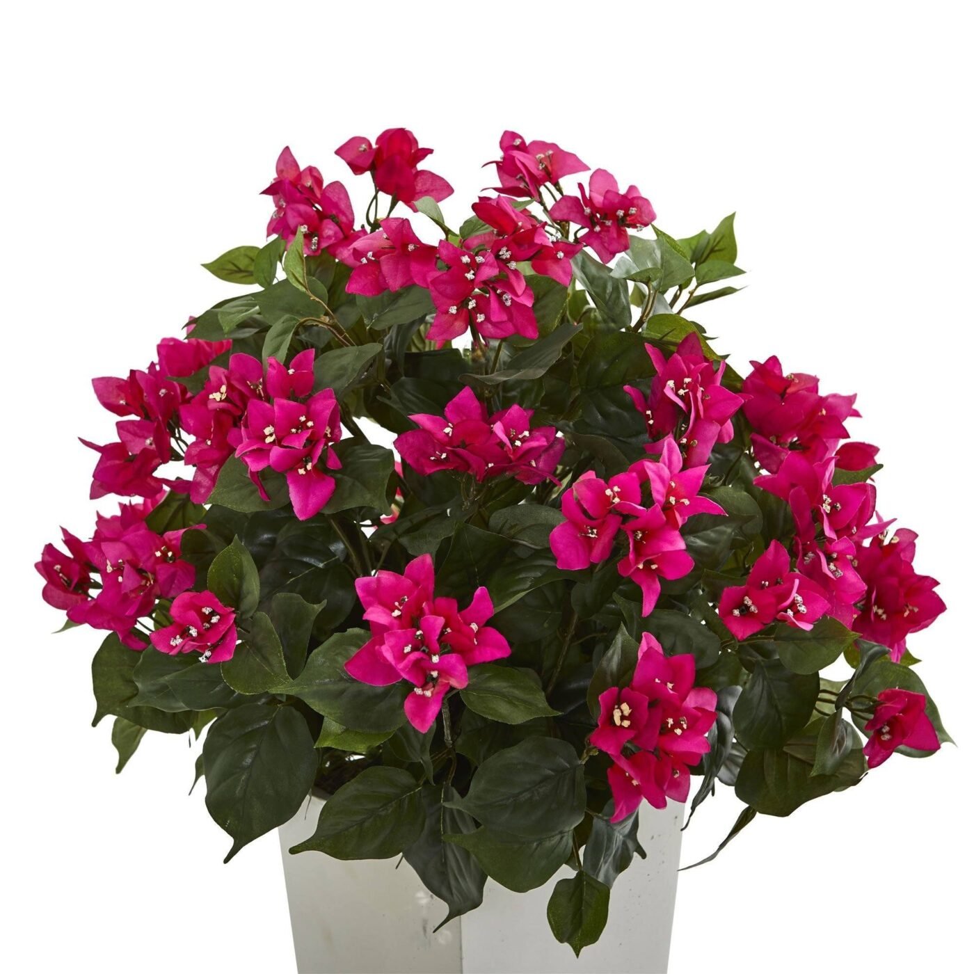 31" Bougainvillea Artificial Plant in White Tower Planter