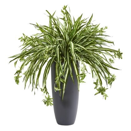 33'' Spider Artificial Plant in Cylinder Planter