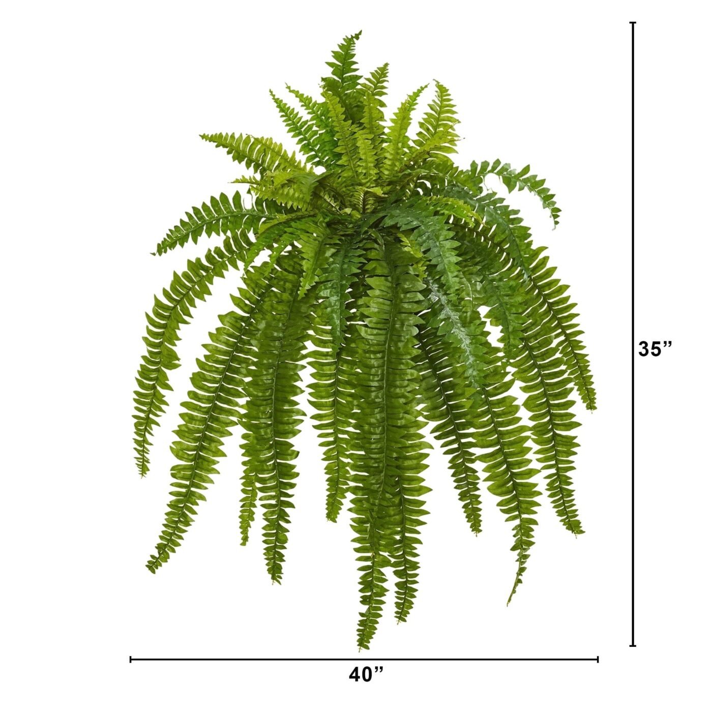 35" Boston Fern Artificial Plant (Set of 2)