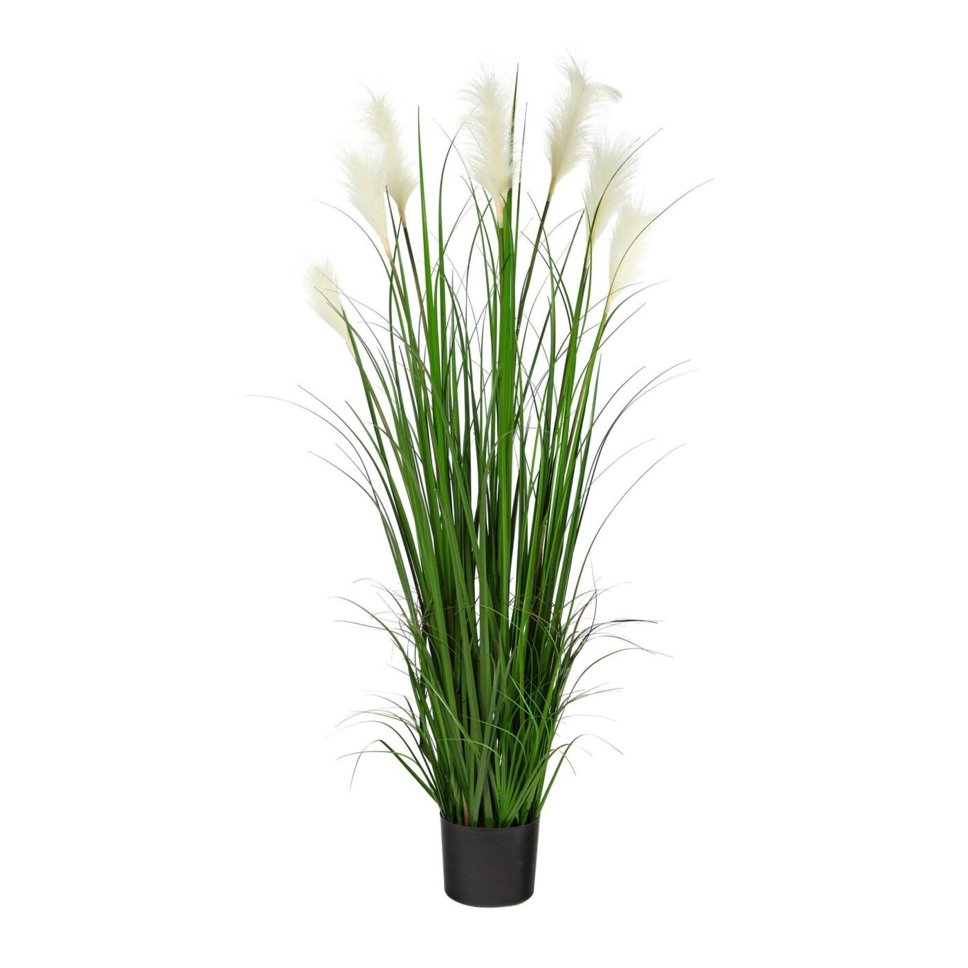 4.5' Artificial Plum Grass Plant with Creamy Plumes