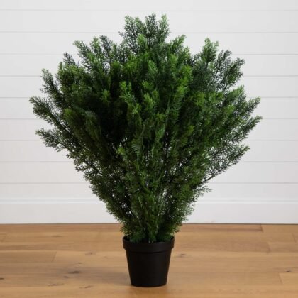 4' Artificial Cedar Bush UV Resistant (Indoor/Outdoor)