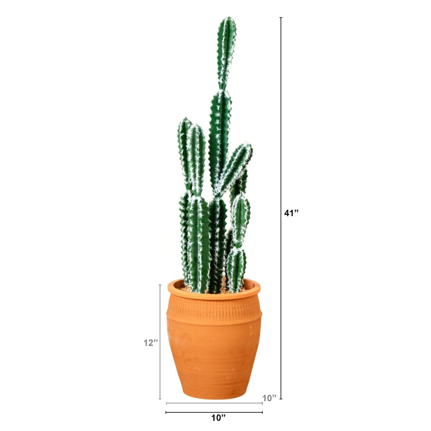 41" Artificial Cactus in Terracotta Planter