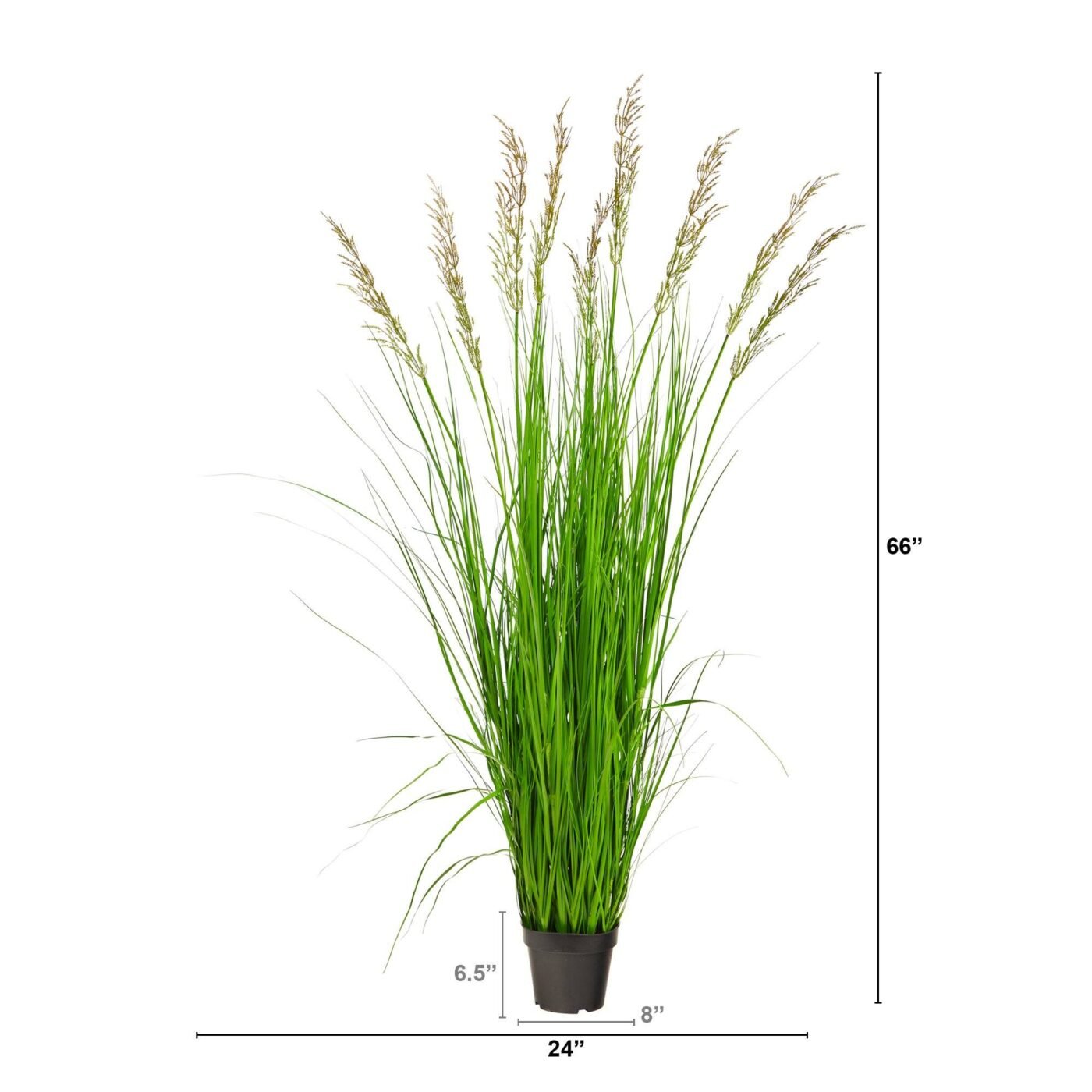 5.5' Artificial Plum Grass Plant