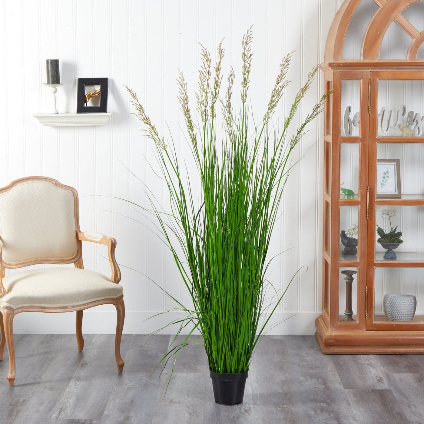5.5' Artificial Plum Grass Plant
