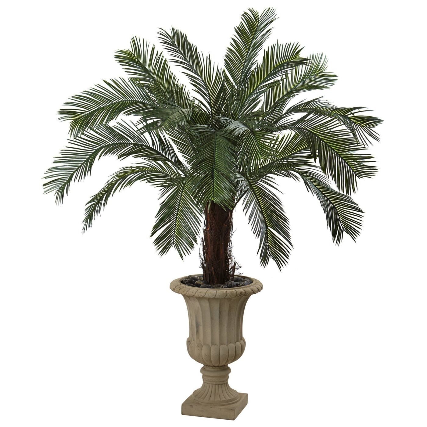 65" Cycas Artificial Plant in Urn UV Resistant (Indoor/Outdoor)