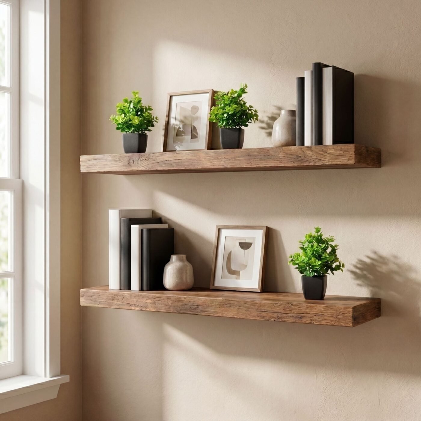 8" Artificial Evergreen Boxwood Plant in Black Square Pot - Set of 3