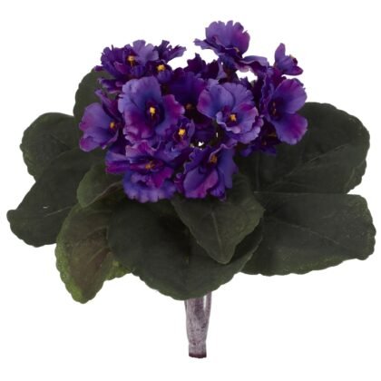 9" African Violet Artificial Plant (Set of 6)