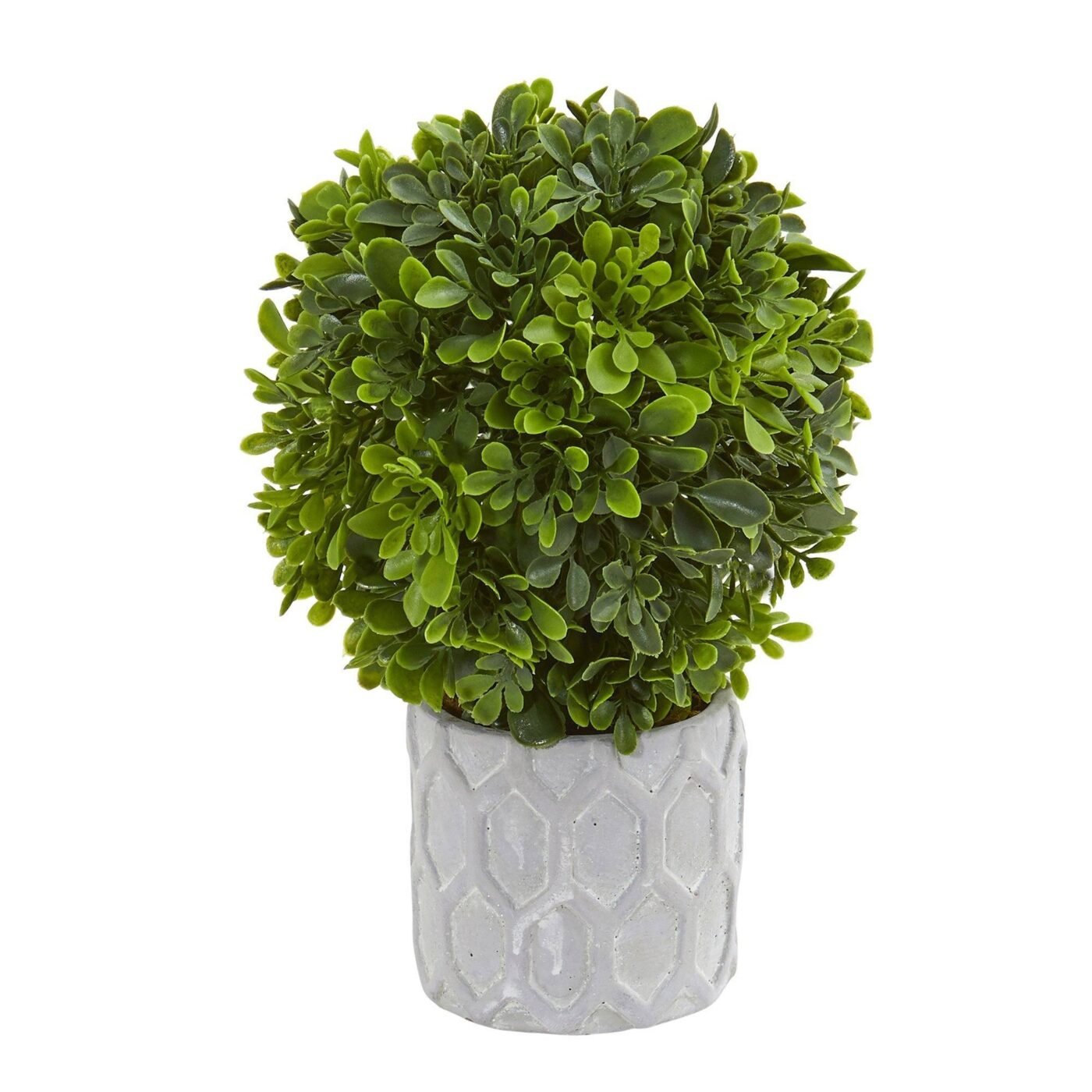 9" Boxwood Artificial Mini Topiary (Set of 3)